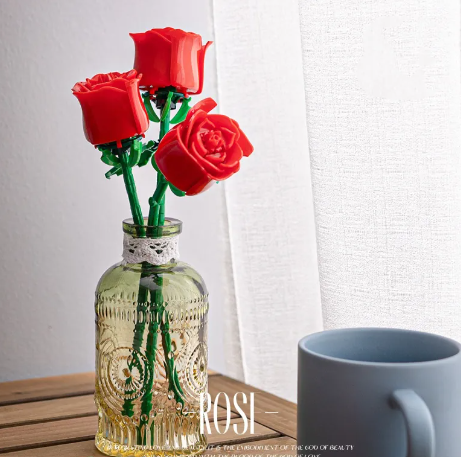 Rose Puzzle Assembled Building Block