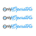 Only Operators Hard Hat Sticker