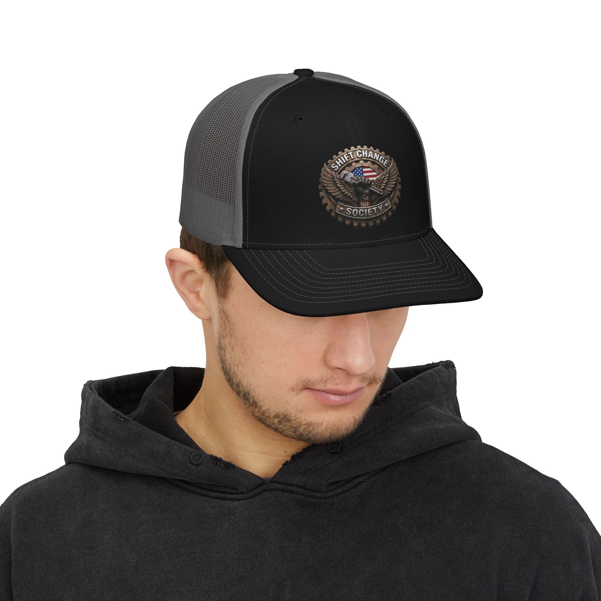 Trucker Cap — Shift Change Society Patch Snapback