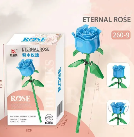 Rose Puzzle Assembled Building Block