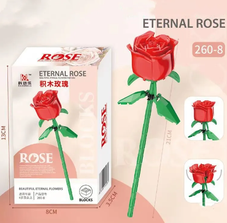 Rose Puzzle Assembled Building Block