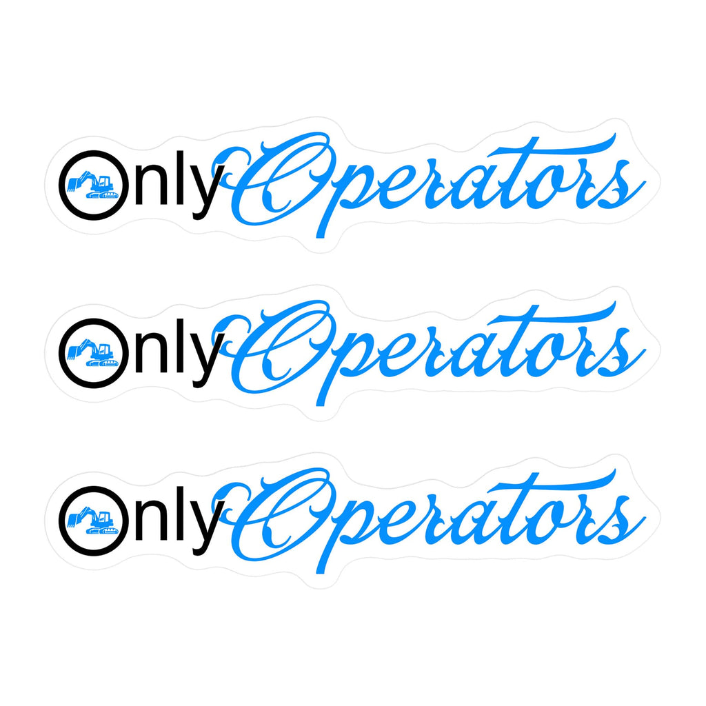 Only Operators Hard Hat Sticker