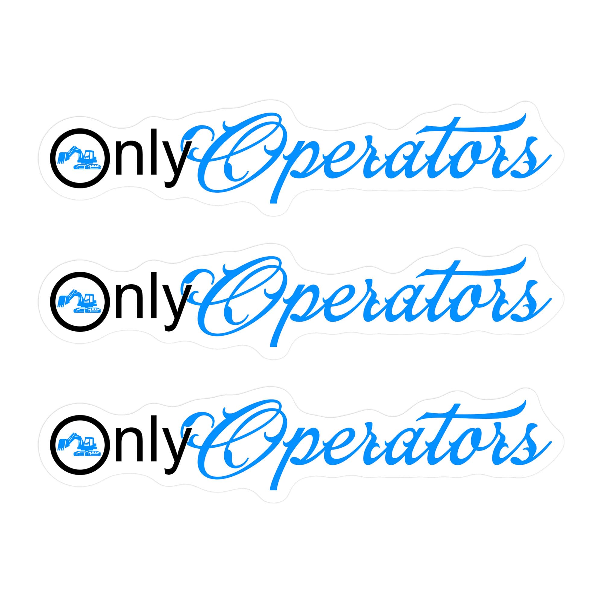 Only Operators Hard Hat Sticker