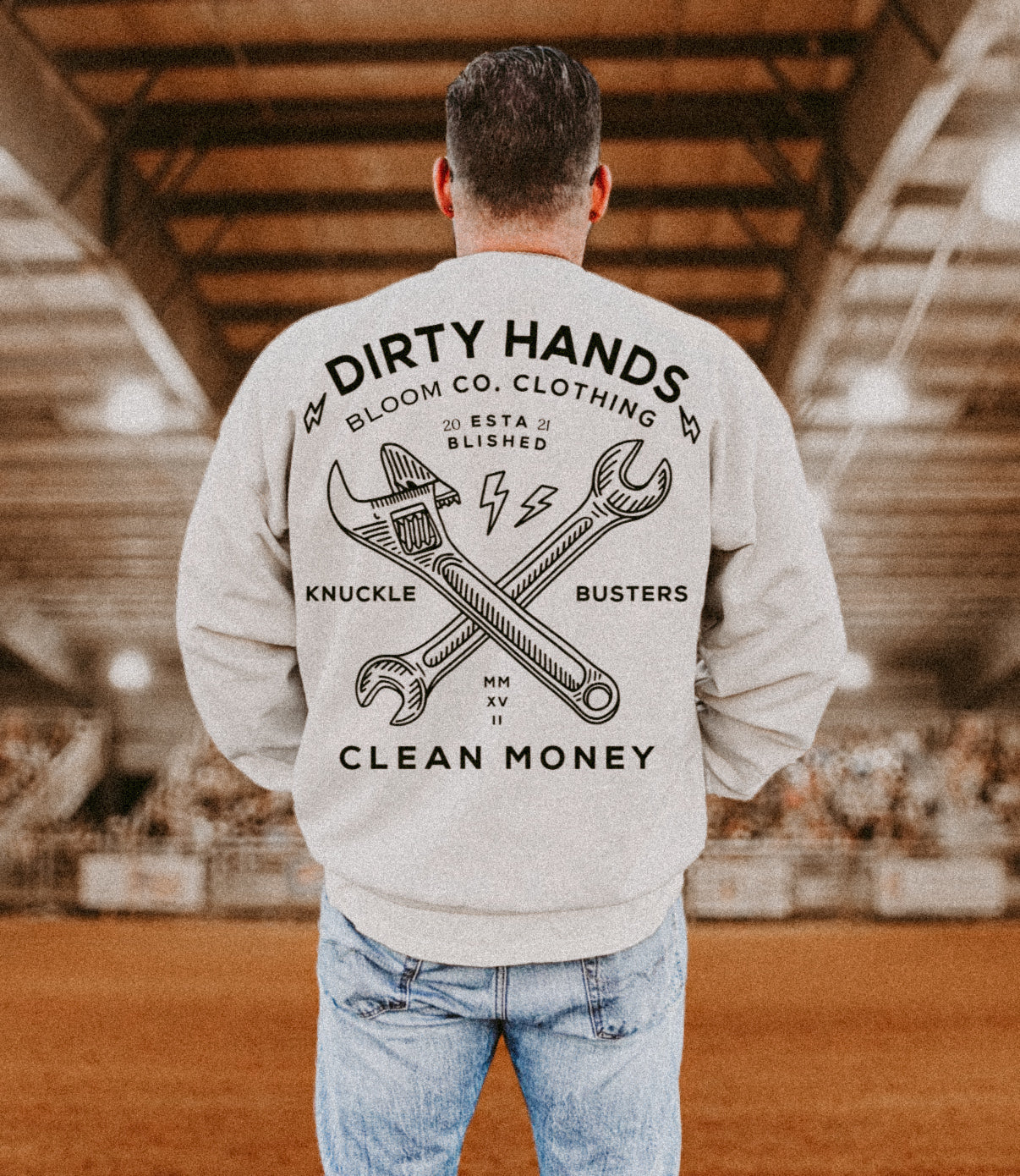 Dirty Hands Clean Money Knuckle Busters Graphic Sweatshirt Shirt – Graphic Tee, Long Sleeve & Crewneck | Shift Change Society